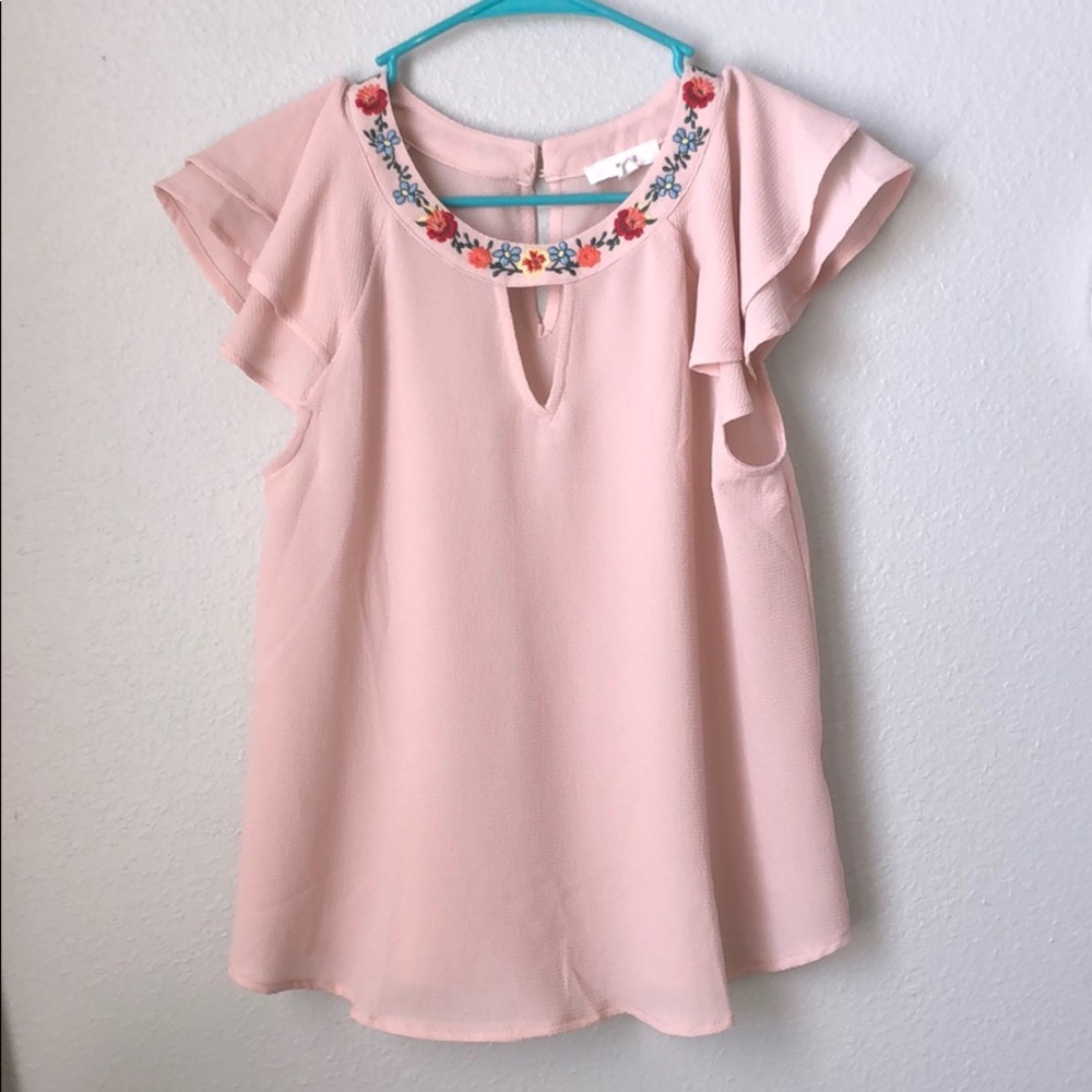 Pink blouse